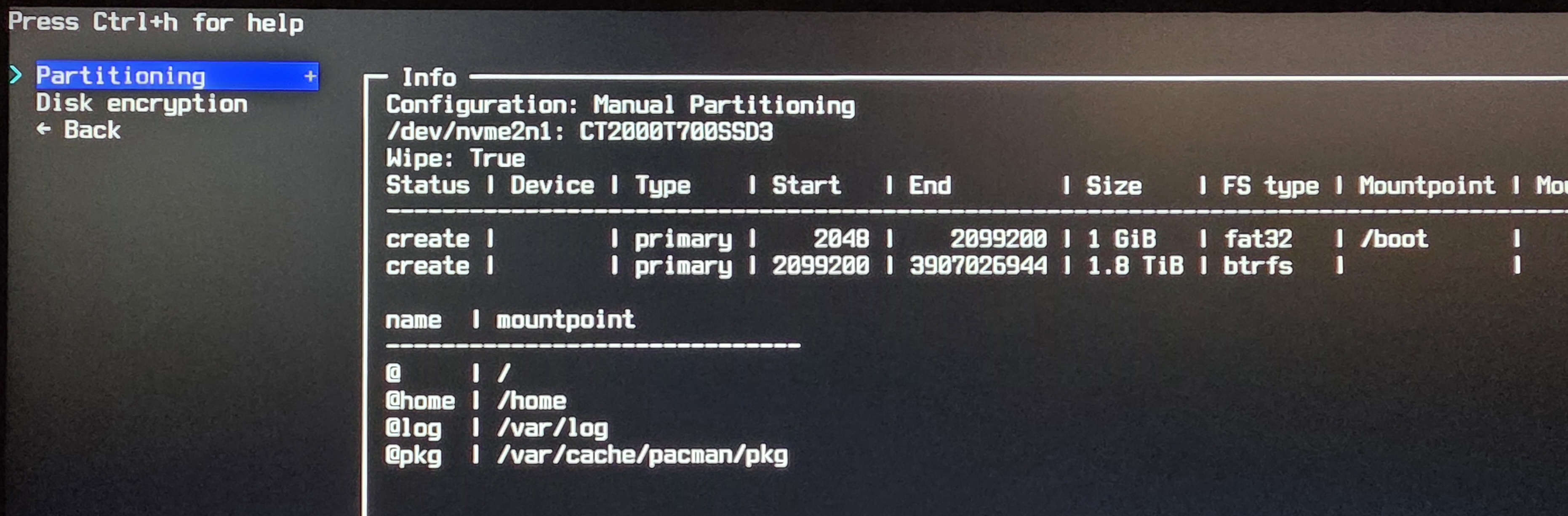btrfs