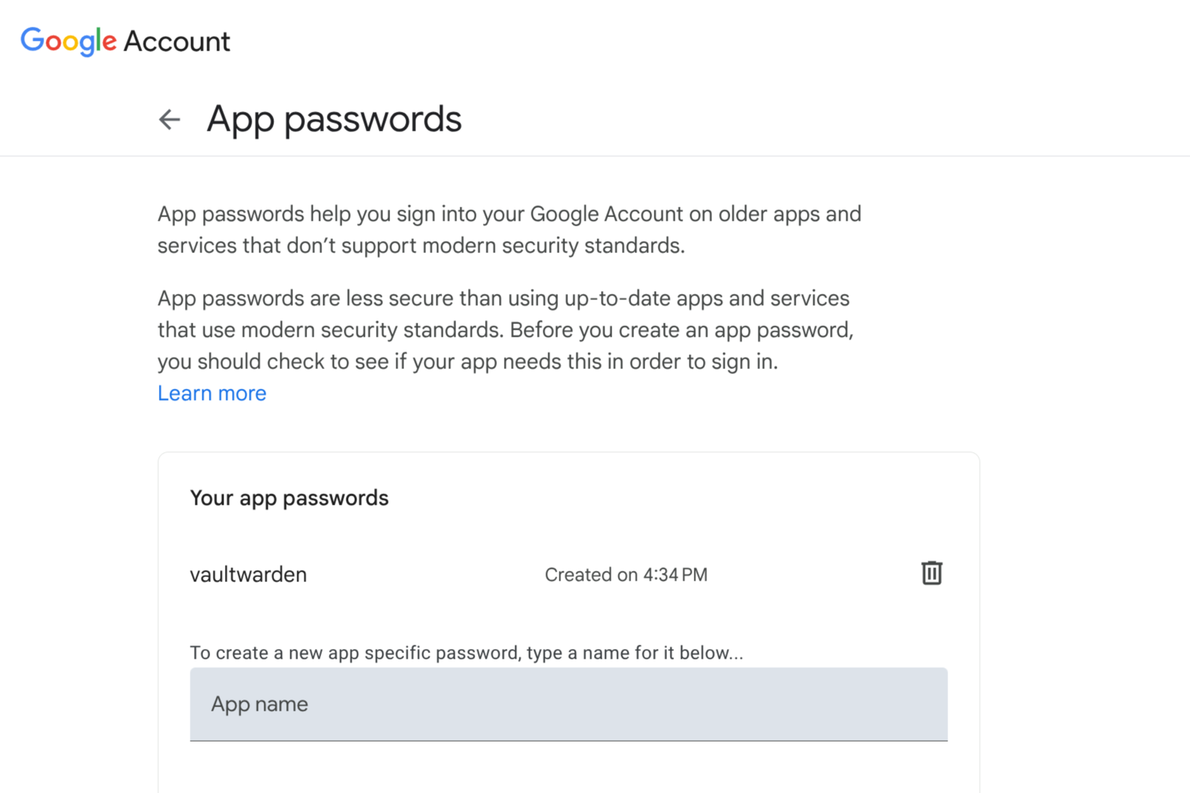 App Password