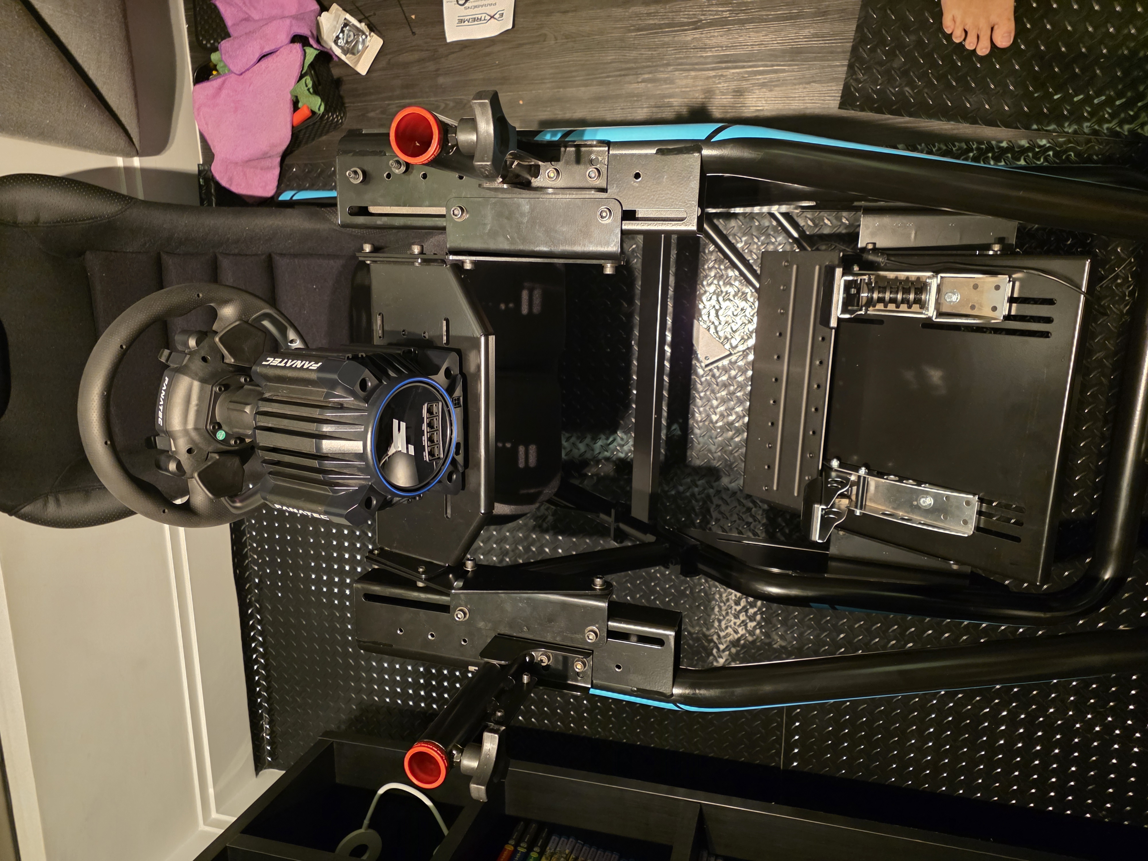 Vista frontal da estrutura quase pronta