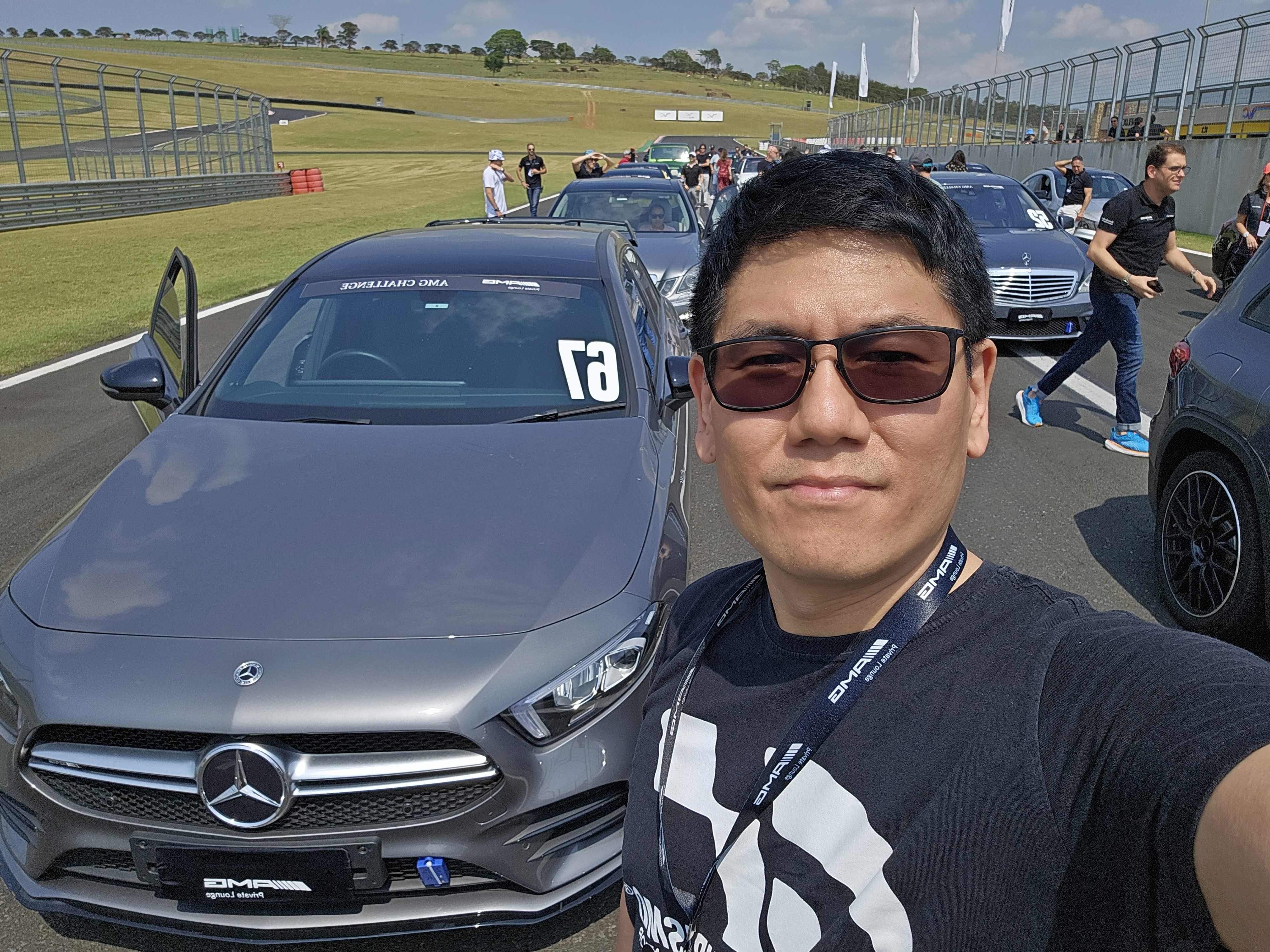 No Velocitta com meu Mercedes num track day da AMG