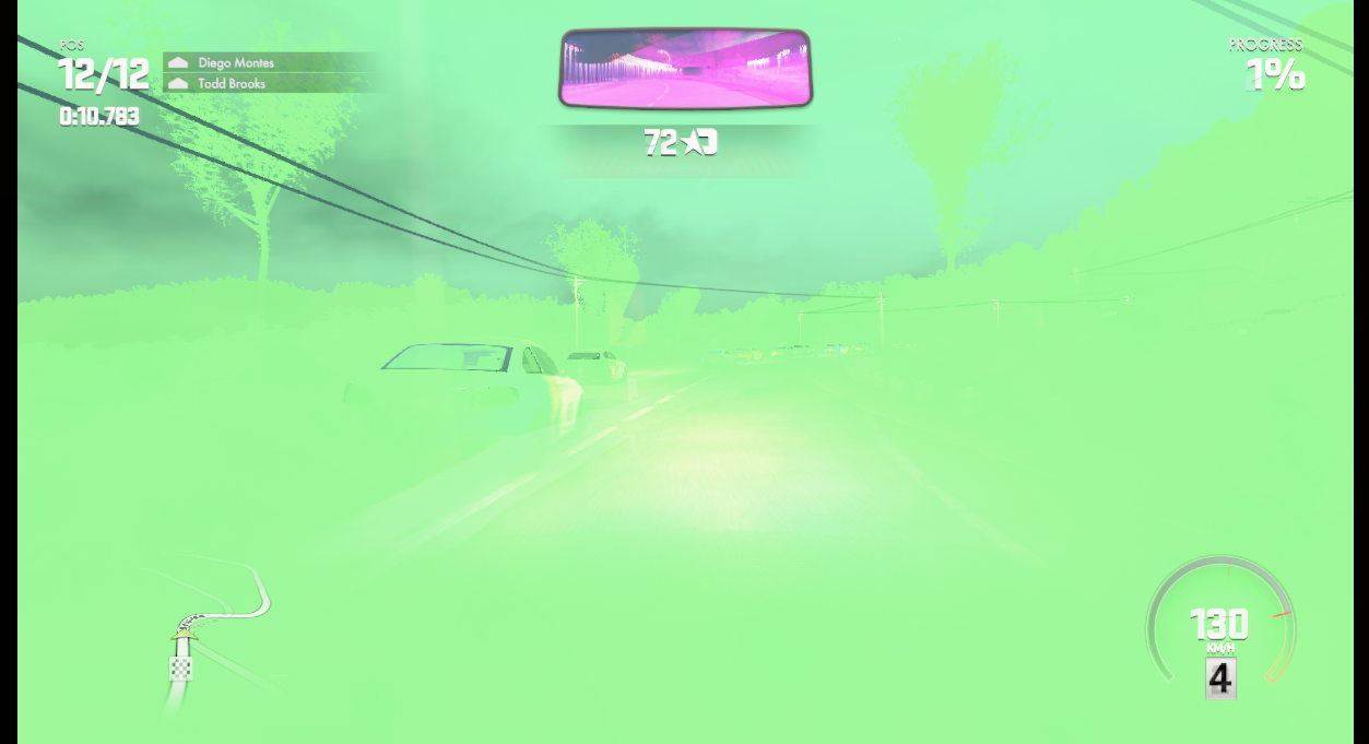 Overlay verde durante mutação