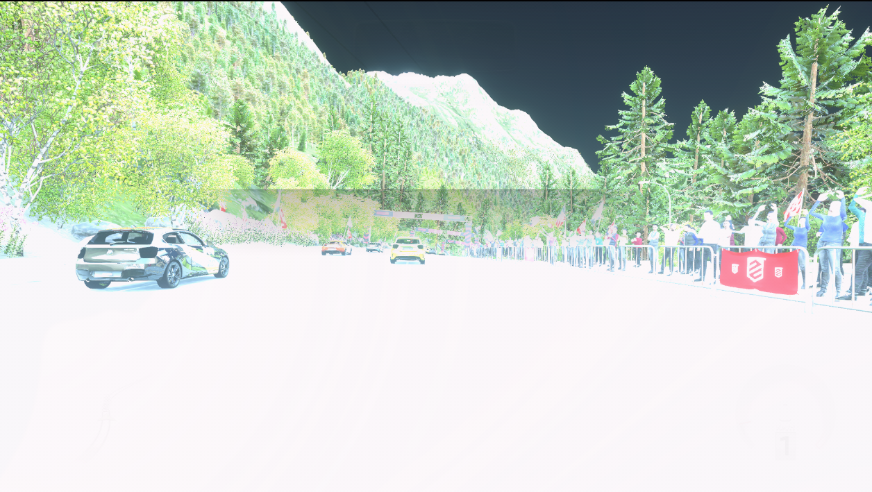 Blown out: gamma em cima