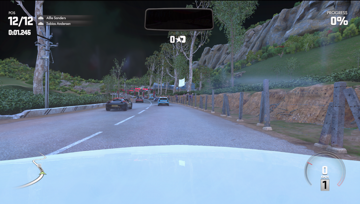 Céu escuro: gamma pra baixo