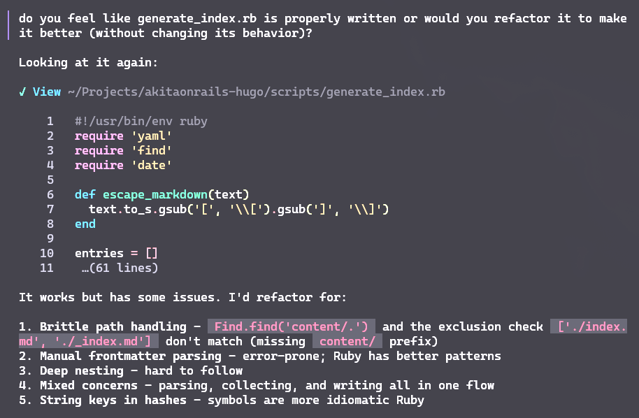 refactor generate_index