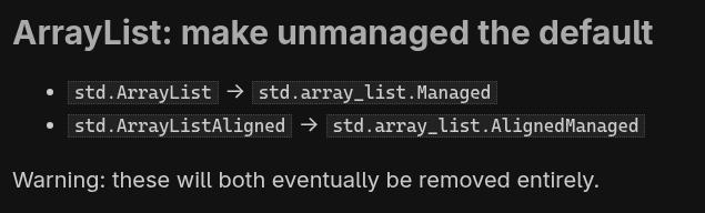 zig arraylist problem