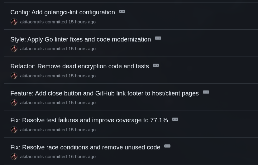 6 commits