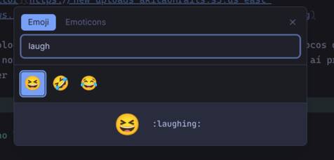 emoji panel