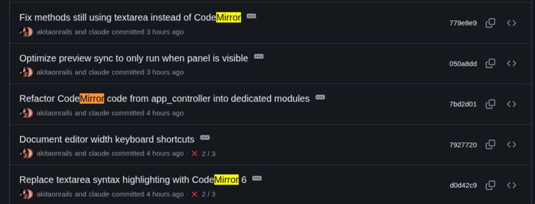codemirror refactoring