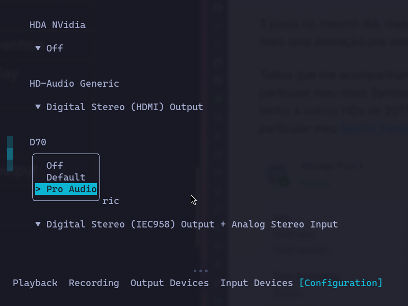 Audio Output